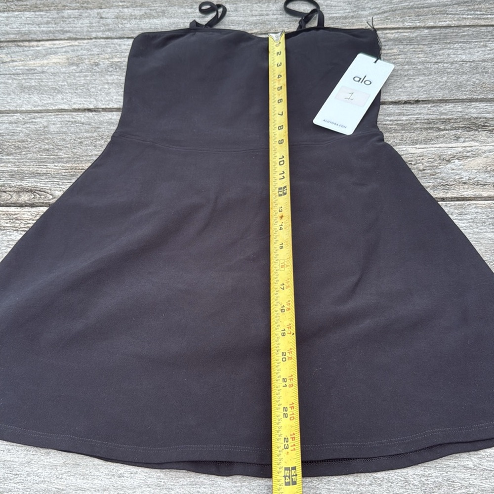 ALO Alosoft Courtside Tennis Dress - Black size Small NWT - Picture 4 of 6